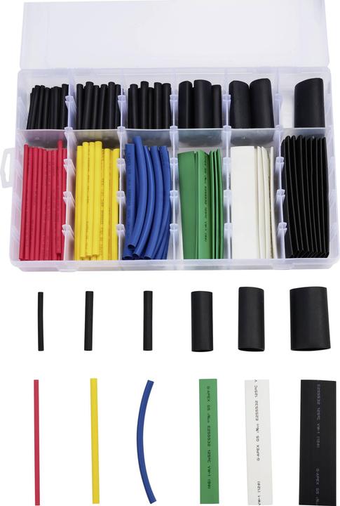 Immagine prodotto Tru Components TC-13388820 Schrumpfschlauchsortiment Rot, Gelb, Blau, Grün, Weiss (190x)