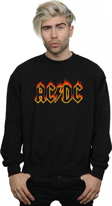 Produktbild AC/DC Flames Logo Baumwolle Sweatshirt (L)