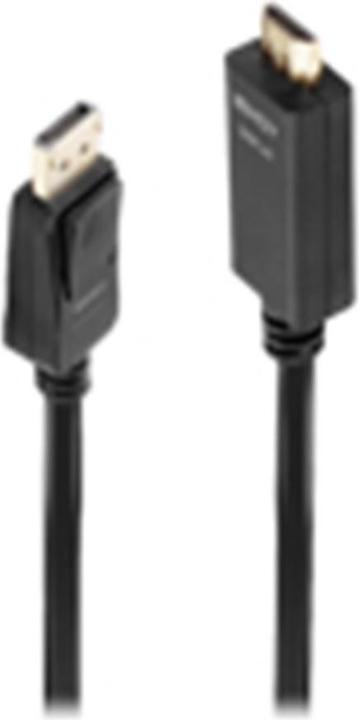 Actual product image Lindy DisplayPort — HDMI (Typ A) (2 m, HDMI, DisplayPort, 1.4a)
