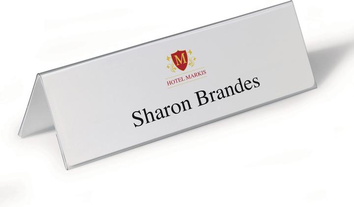 Durable Tischnamensschild aus Hartfolie