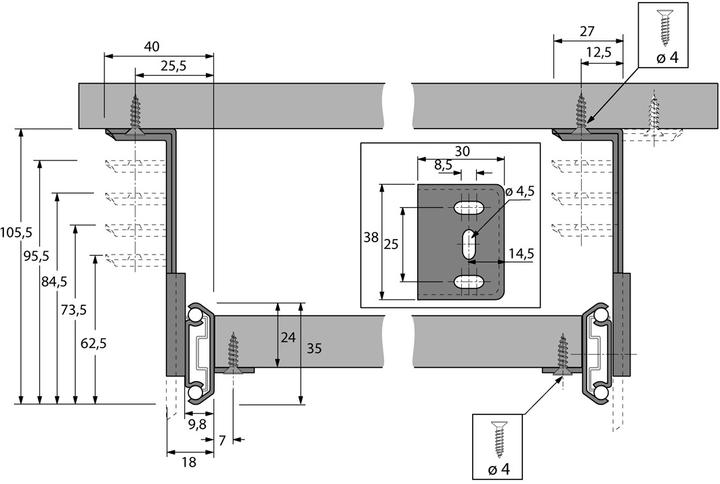 Produktbild Hettich SYSTEMA TOP 2000 (1 Stk.)