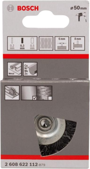 Produktbild Bosch Professional Zubehör PRO Metal clean Scheibenbürste, gerader Schaft, 50 x 0,3 mm