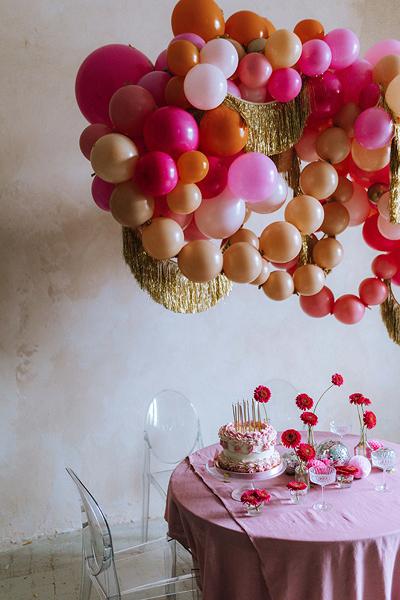 Image du produit Partydeco Ballons à chaîne Linking Ballon décoratif rose 33cm, 20 pièces (1 x)