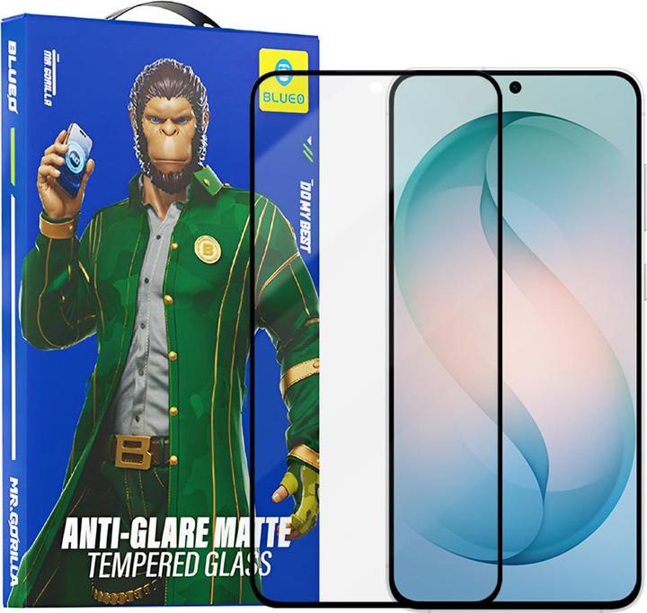 BlueO - Anti-Glare Matte Glass - Samsung Galaxy S26 Plus - Black (Samsung Galaxy S26)