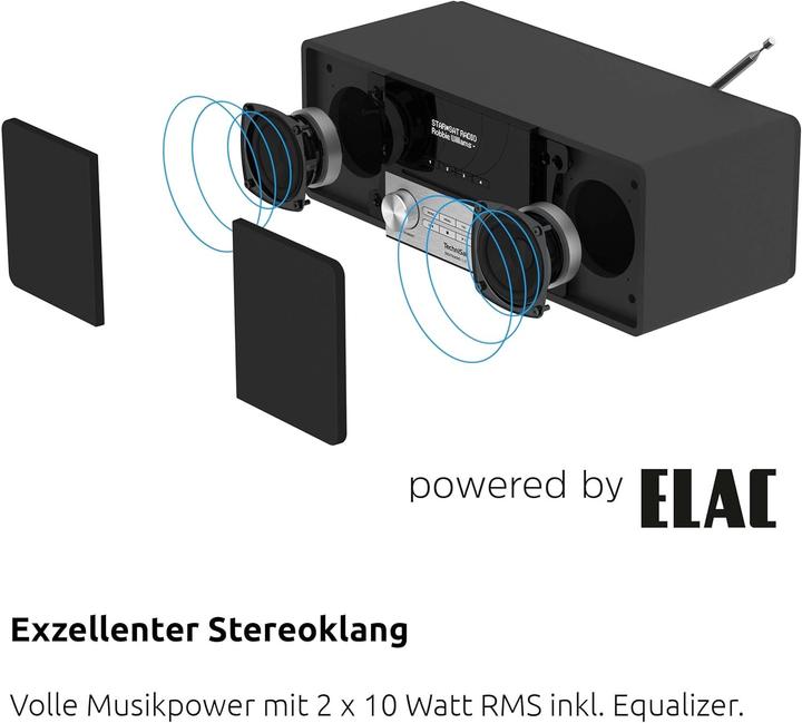 Image du produit TechniSat DigitRadio 3 IR (DAB+ DAB, FM, Radio Internet, Bluetooth, WiFi)