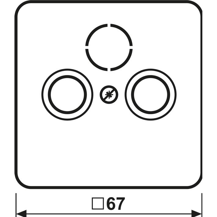 JUNG Abdeckung (CD561SATGR)