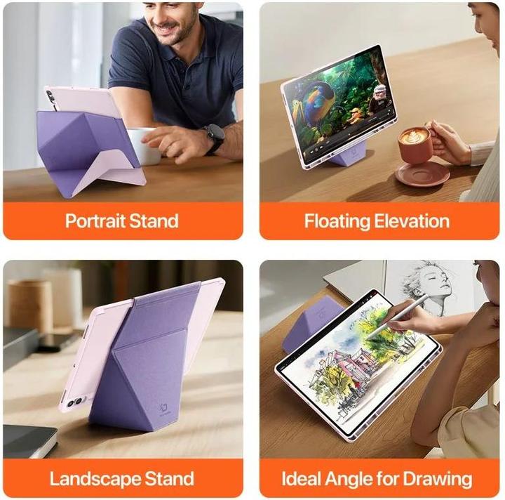 Actual product image Samsung Galaxy Tab S11 Ultra - Ducis Vers Series, aufstellbares Flip-Etui, Pink (Samsung Galaxy Tab S11 Ultra)