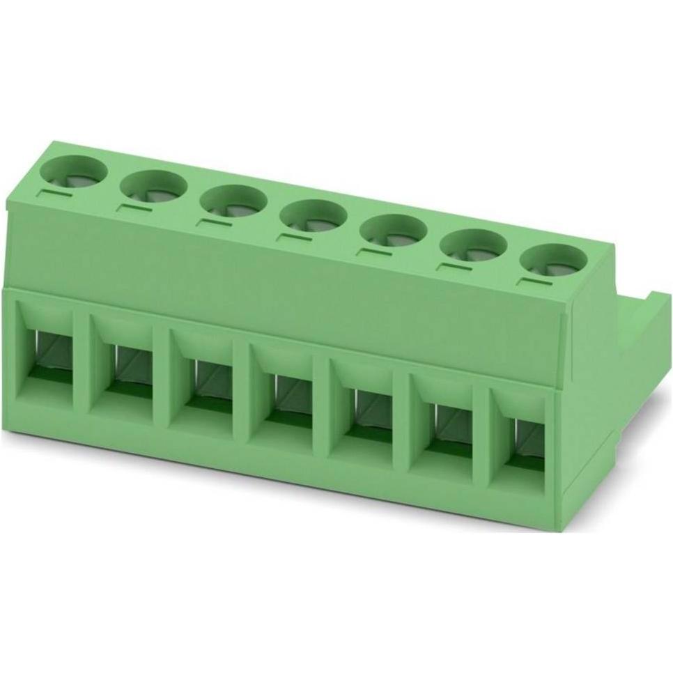 Phoenix Contact Plug-in housing, 5mm pitch, 7 way, Cavo + Spina elettrica, Verde