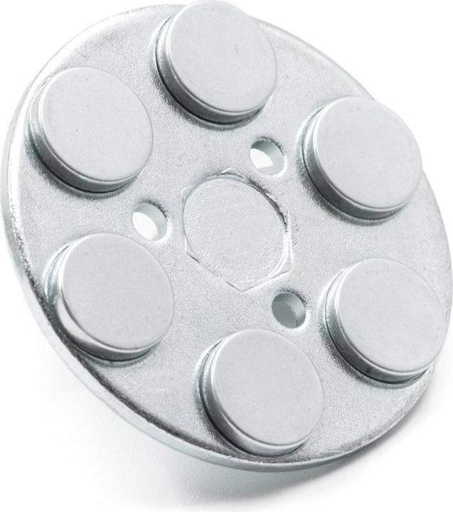 Actual product image Supermagnete Magnet system round rubber-coated with threaded stud (1x)