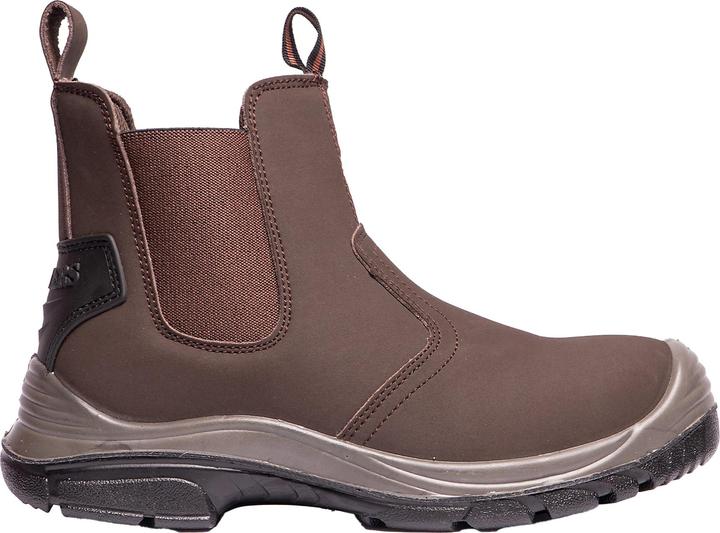 Actual product image Grafters Safety boots with steel toe cap and elasticated inserts (S1, 40)