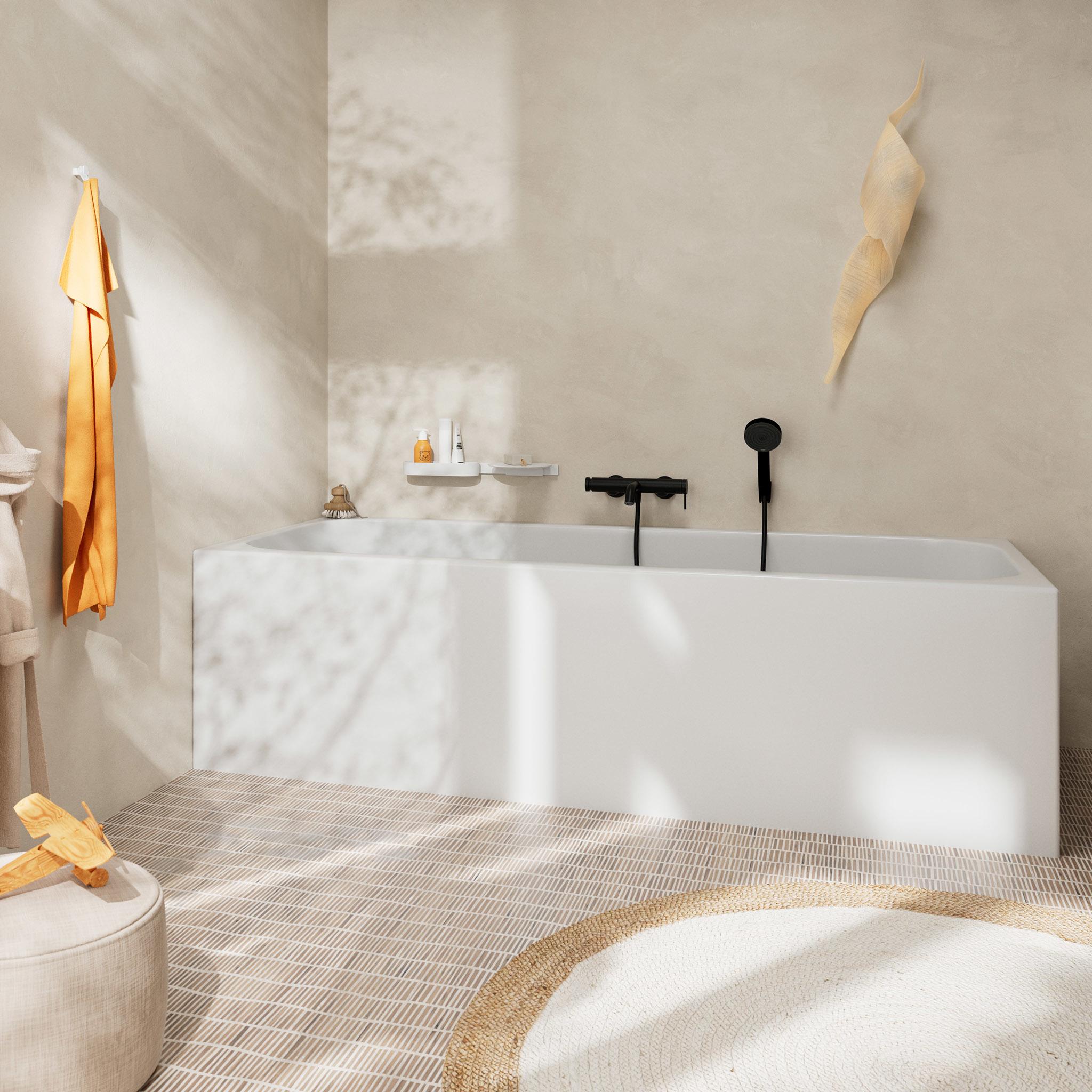 Thumbnail - hansgrohe, Badarmatur, Tecturis S Einhebel-Wannenarmatur Aufputz, Ausladung 209 mm, 73422