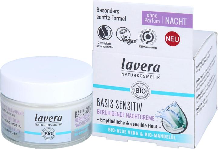 Produktbild Lavera Basis Sensitive (Augenpflege Crème, 50 ml, Nacht)