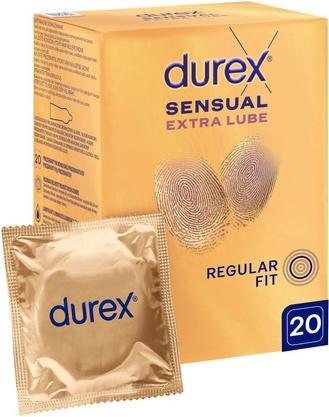 Produktbild Durex Sensual Extra Lubricated Kondome - 20 Stück (20 Stk.)
