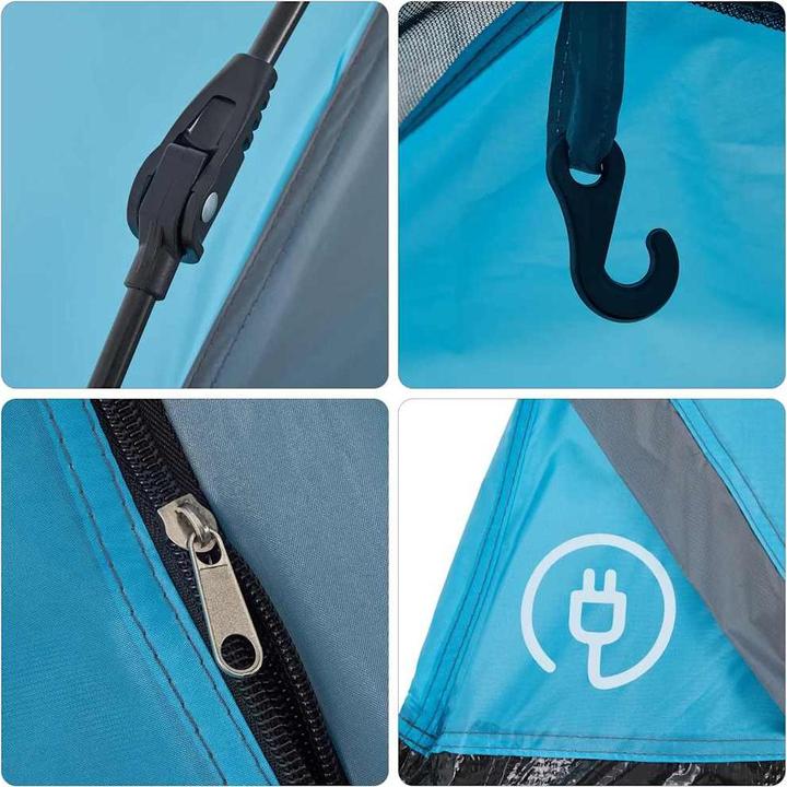 Produktbild vidaXL Kuppel-Campingzelt 5 Personen Quick Release (Kuppelzelt, 4 kg, 5 Personen)