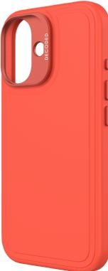 Actual product image Decoded AntiMicrobial Silicone Stacks Backcover with MagSafe for iPhone 16 - Orange (Apple iPhone 16)