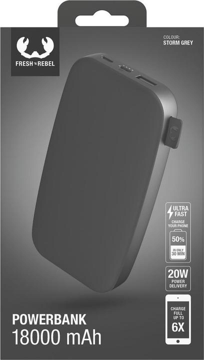 Immagine prodotto Fresh'N Rebel Powerbank (18000 mAh, 20 W, 66.60 Wh)