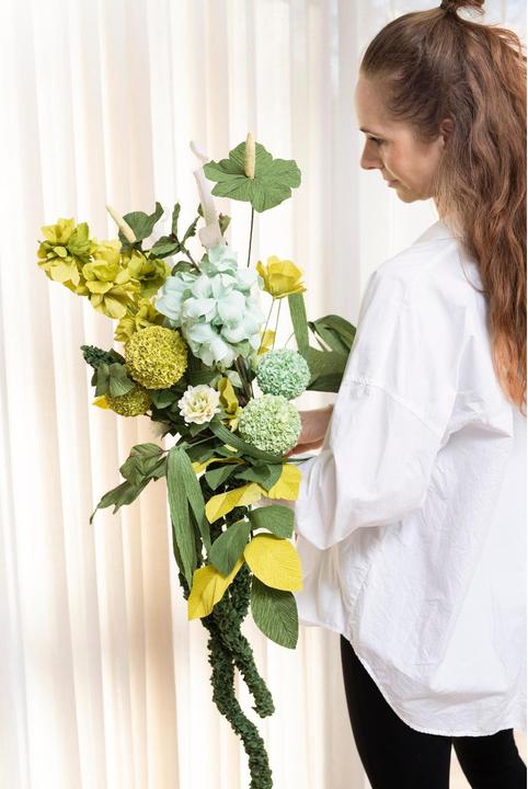 Image du produit Creativ Company Bastelset Krepppapier Blumenstrauss, Mehrfarbig (1x)