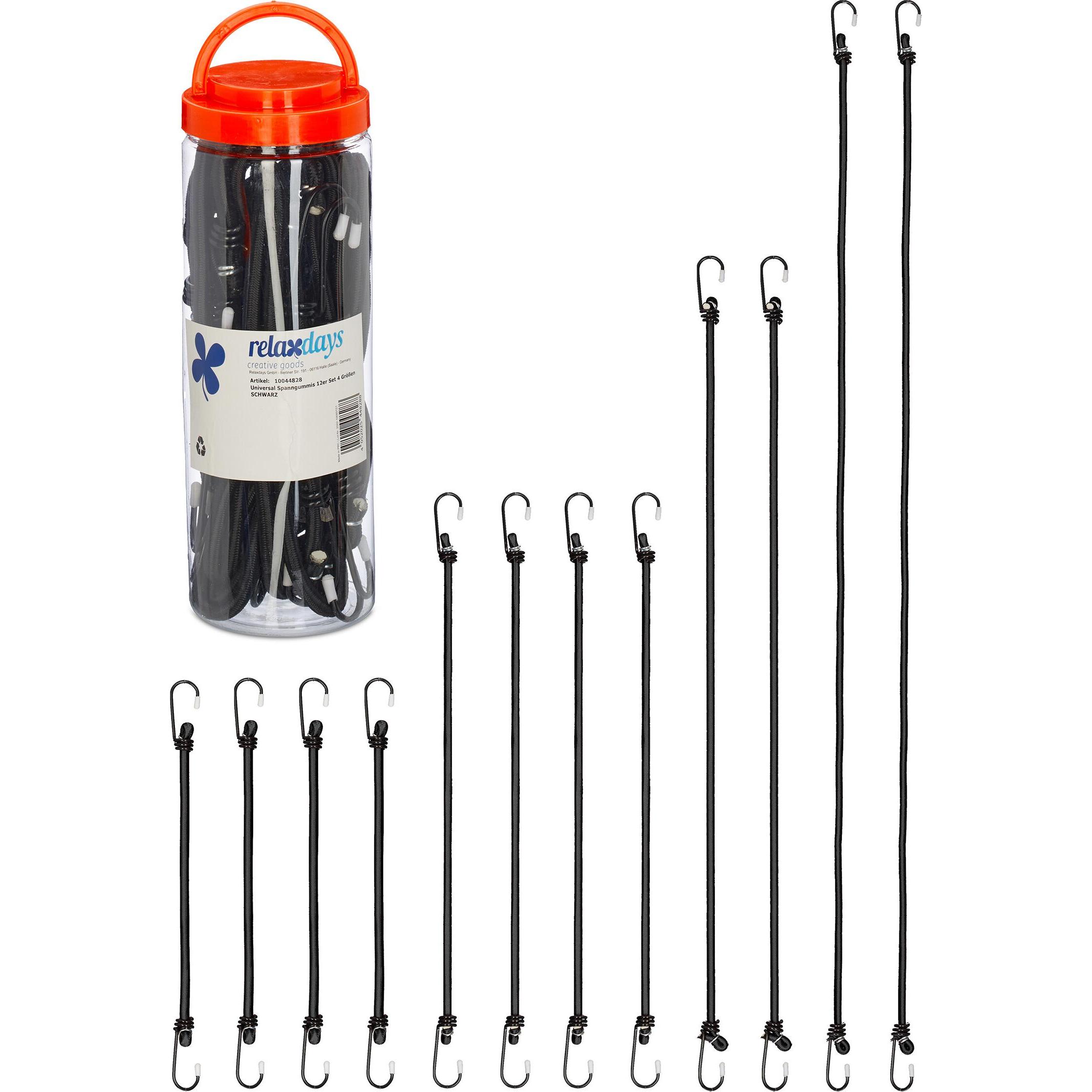 Thumbnail - Relaxdays, Spanngurt + Ladungssicherung, 12x Spanngummi