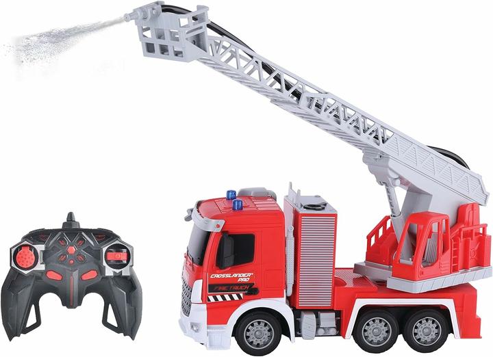 Image du produit Lexibook Camion de pompiers télécommandé CROSSLANDER PRO avec échelle, pulvérisateur d'eau, effets sonores