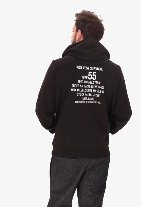 Produktbild Diesel Herren Kapuzenpullover Ombre Aus Baumwolle & Polyester - Casual (M)