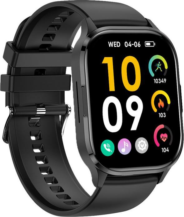 Productafbeelding Konrow K-Watch (aangesloten horloge - 2,01" - ingebouwde microfoon) Zwart