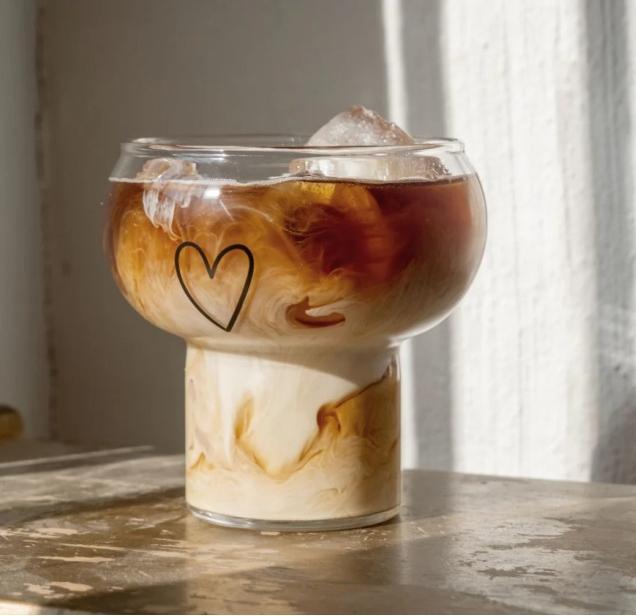 Produktbild Eulenschnitt Bubble Glas Herz - von (0.20 l)