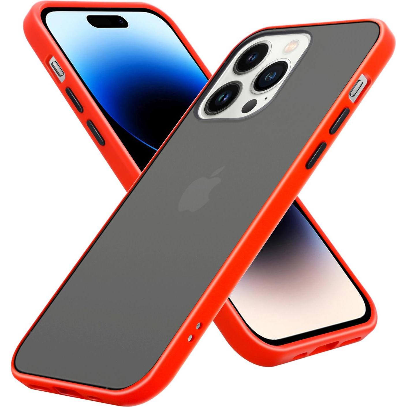 Thumbnail - Cadorabo Hülle für Apple iPhone 14 PRO MAX im Hybrid Matt Style (Apple iPhone 14 Pro Max), Smartphone Hülle, Transparent