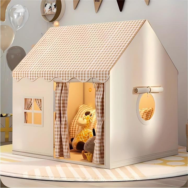 Produktbild Milkii Spielhaus/ Spielzelt, Gingham Beige