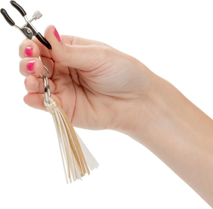 Actual product image CalExotics Playful Tassels Nipple Clamps