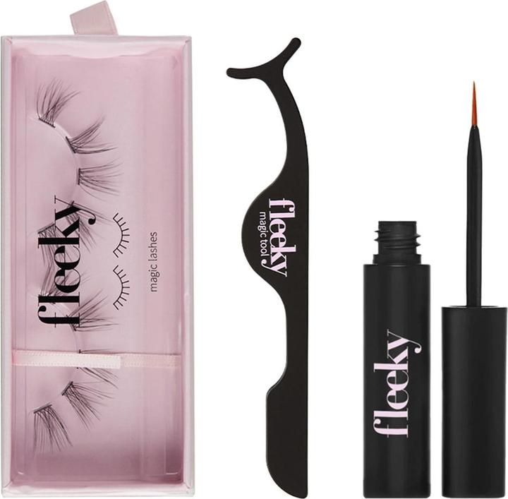 Actual product image Fleeky Magic Lashes Kit Wifey - Artificial lashes with glue & applicator (Artificial eyelashes)