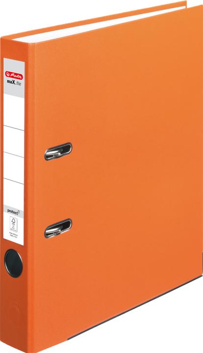 Image du produit Herlitz Chemise maX.file protect, largeur du dos : 50 mm, orange DIN A4, couverture en plastique PP (A4, 50 mm, 1 pièce(s))