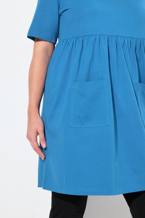 Immagine prodotto Ulla Popken Maglia dal taglio lungo e svasato con cucitura impero, scollo a V e mezze maniche (54)