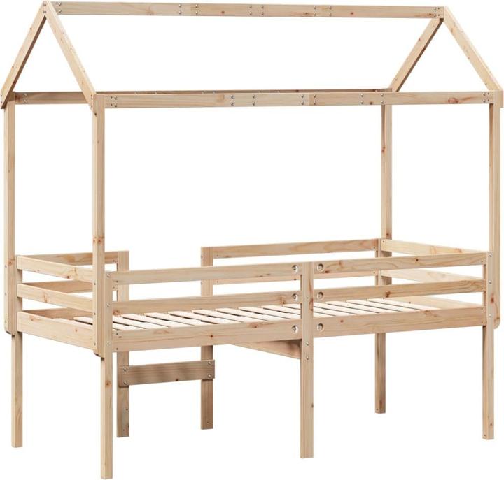 vidaXL Hochbett mit Dach (75 x 190 cm)