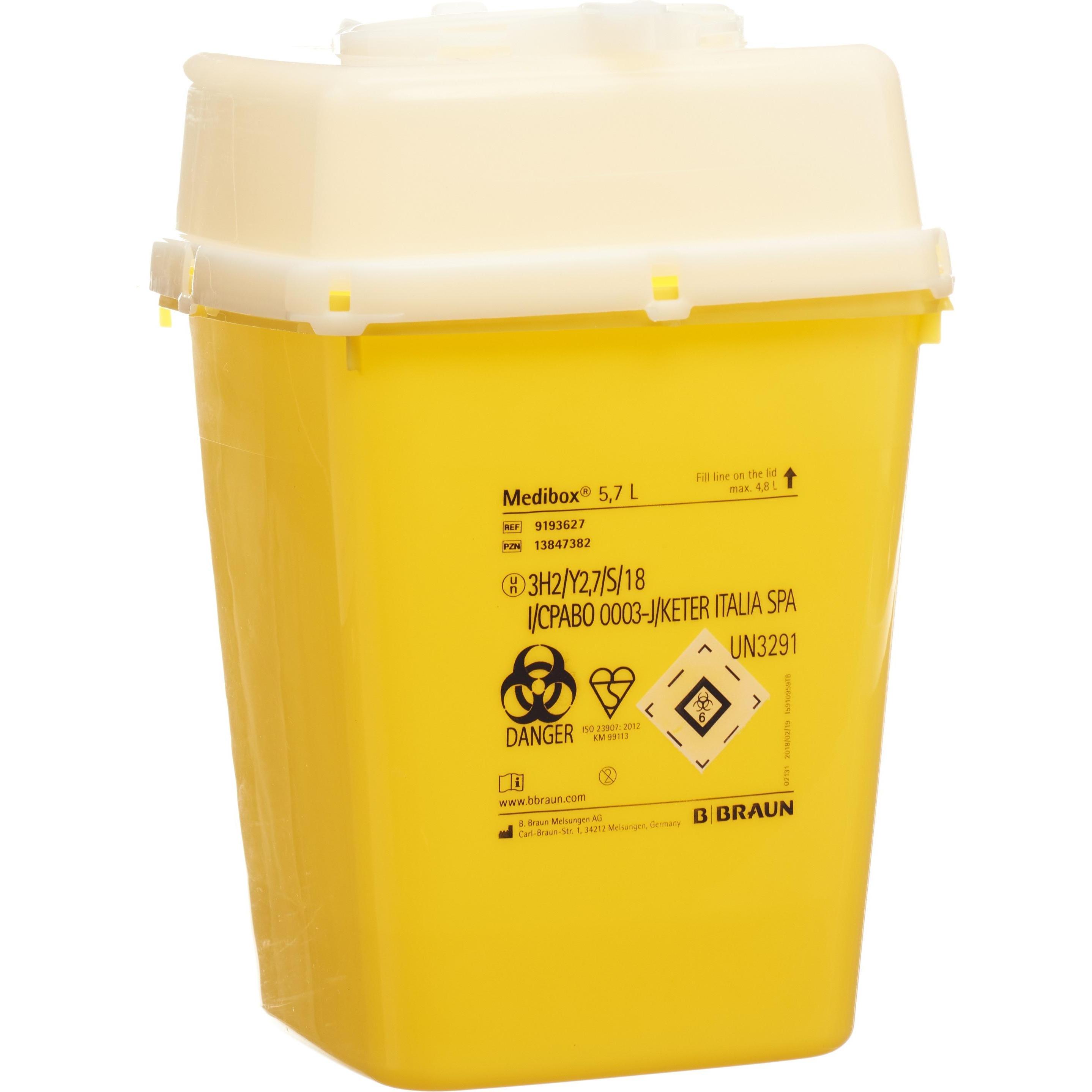 DQB X, Praxisbedarf, MEDIBOX Kanülensammler 5.7 Liter