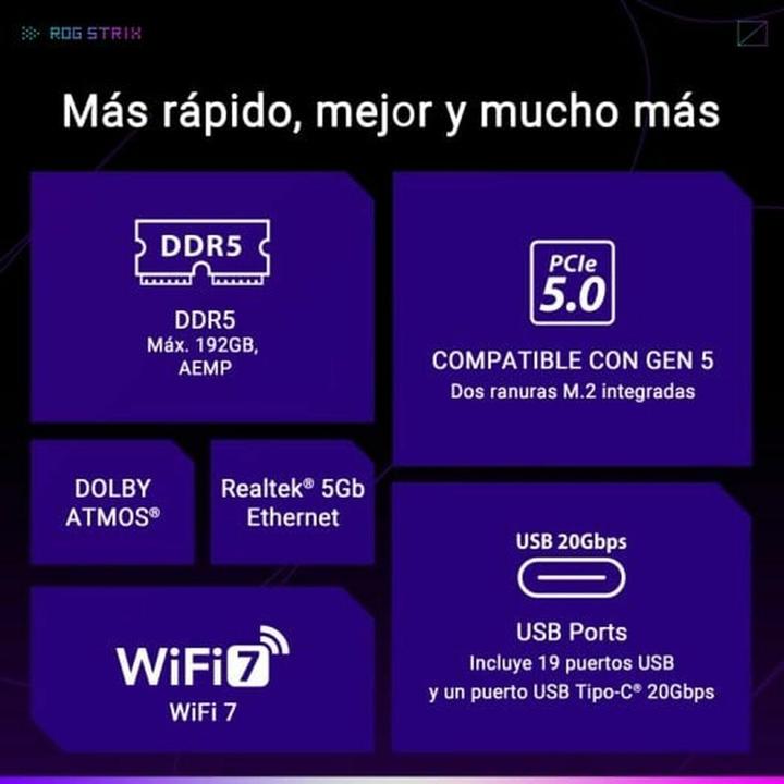 Actual product image ASUS ROG STRIX B850-F GAMING WIFI (AM5, AMD B850, ATX)