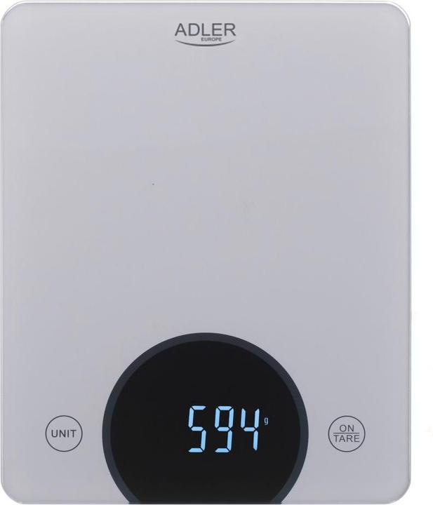 Adler AD 3173S kitchen scale Grey Built-in Rectangle Electronic kitchen scale
