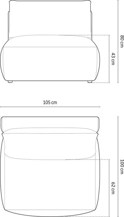 Produktbild Micadoni Chris (1-Sitzer, Modular Sofa)