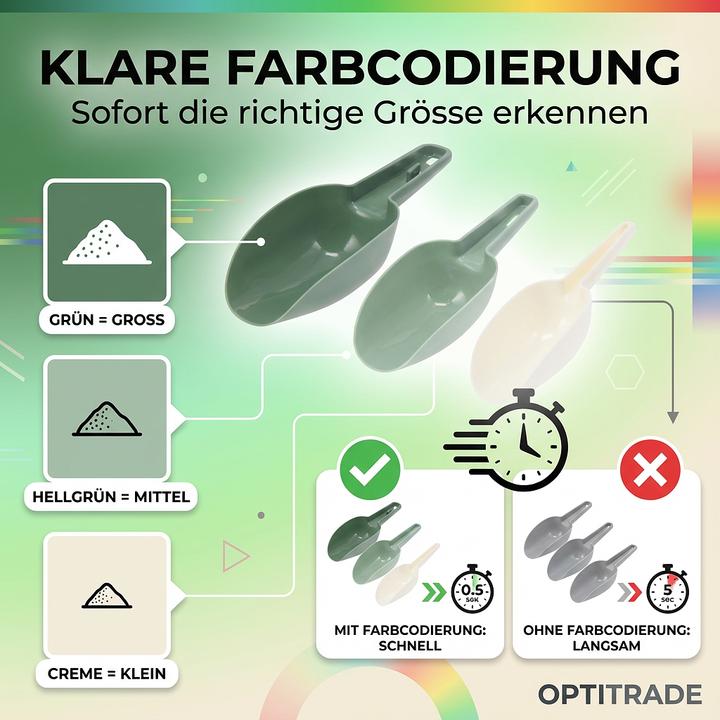 Produktbild Excellent Houseware 3 måleskeer, melamin