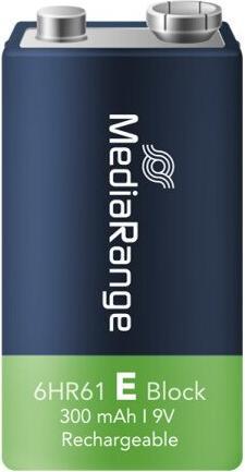 Actual product image MediaRange MRBAT124 (1 pcs., 6HR61, 300 mAh)