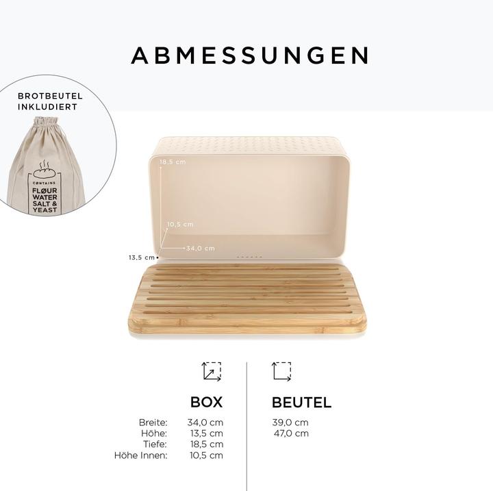 Produktbild Lars Nysøm Brotkasten mit Schneidebrett Glaede