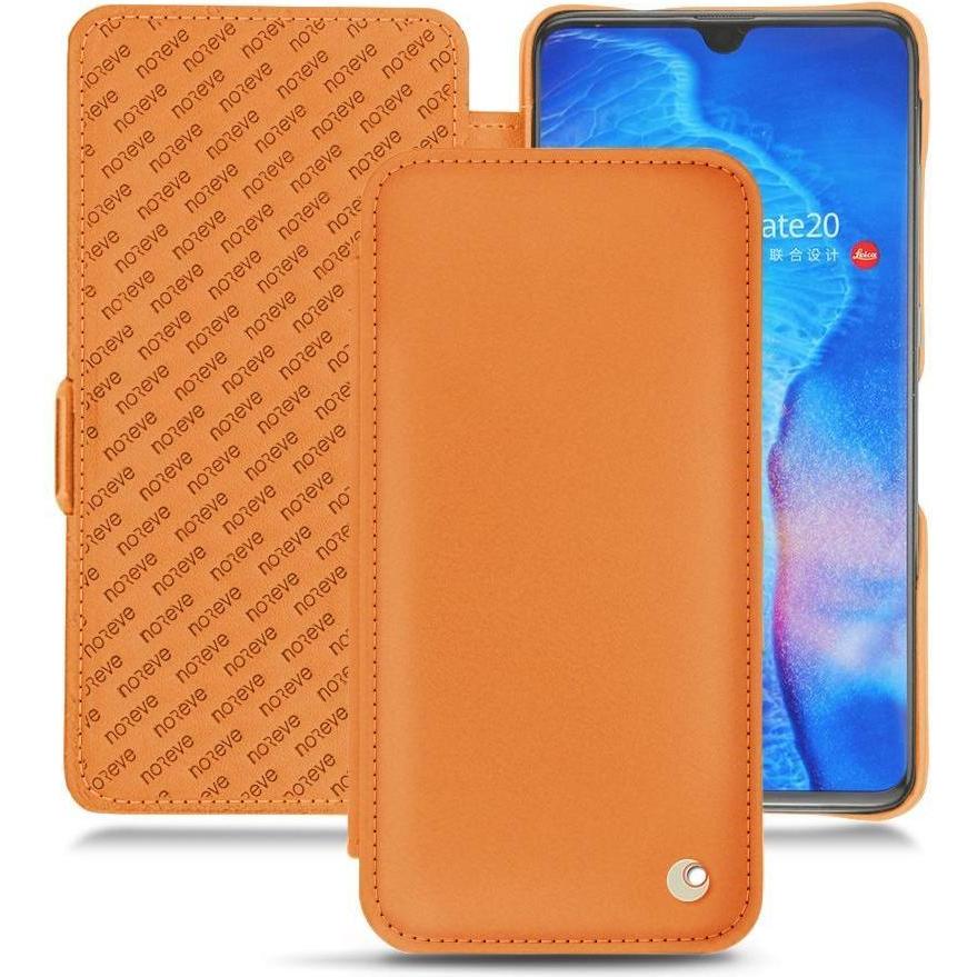 Noreve Lederschutzhülle horizontal (Huawei Mate 20), Smartphone Hülle, Orange