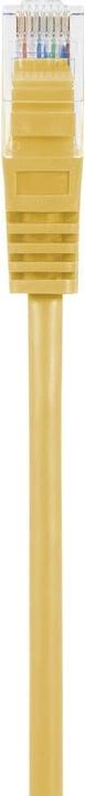 Actual product image Renkforce RF-5224648 RJ45 network cable, patch cable CAT 5e U/UTP 0.15 m yellow with (U/UTP, CAT5e, 0.15 m)