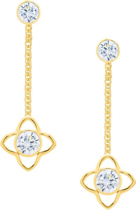 Immagine prodotto Candy Orecchini Gemma, argento 925, placcato oro (Placcato oro 18k, Argento 925)