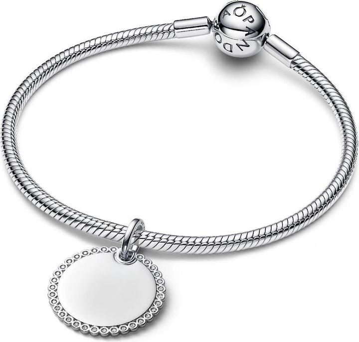 Immagine prodotto Pandora Engravable Round Tag Pendant Sterling silver (Argento 925)