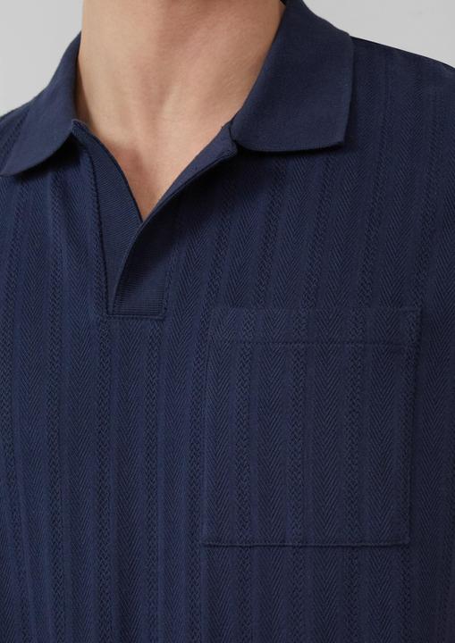 Produktbild S.Oliver Polo-Shirt Poloshirt im Relaxed Fit mit Struturstreifen (XL)