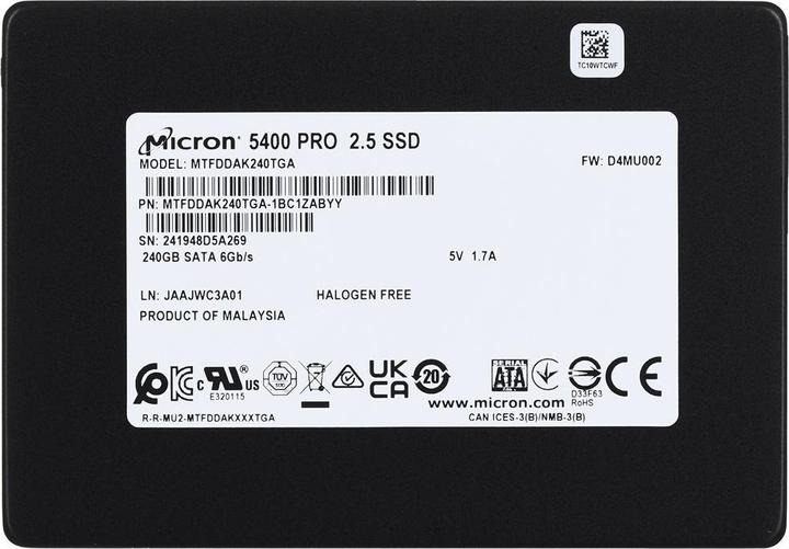 Produktbild Micron 5400 PRO SATA SSD (240 GB, 2.5")
