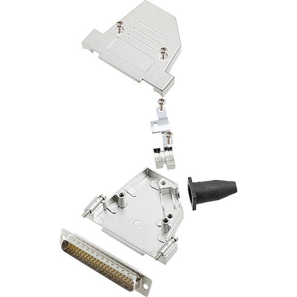 Encitech DTSL37-SJSRG-S-HDP62-W-K 6355-8092-04 D-SUB Stiftleisten-Set 45 ° Polza, Elektronikkabel + Stecker