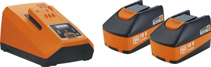 Productafbeelding Fein 18V 2x reserve accu 6.0 Ah + lader Startset (18 V)