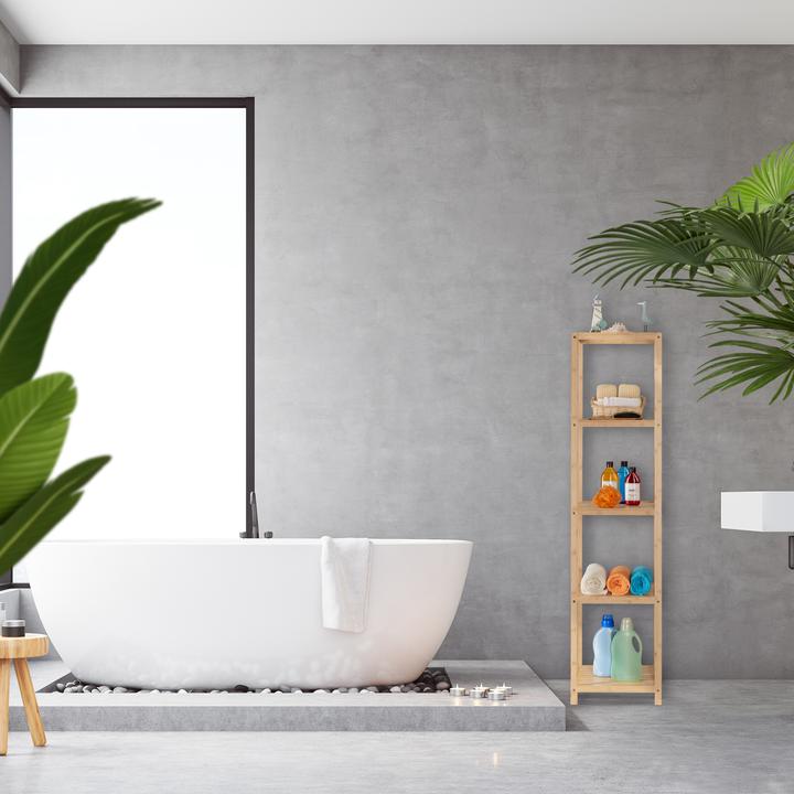Produktbild Relaxdays Badregal (38 x 39.5 x 162 cm)