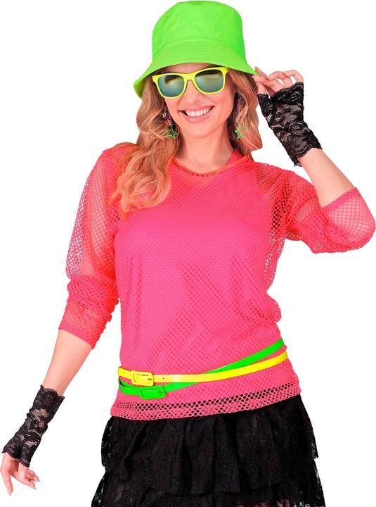 Immagine prodotto Widmann Camicia a rete rosa neon a maniche lunghe (M, S)
